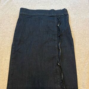 Ann Taylor Dark Blue Denim Pencil Skirt